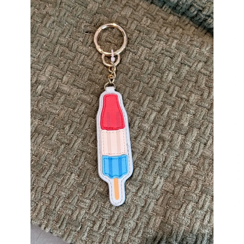 Target universal thread Red White Blue Rocket Pop Keychain Bag Charm